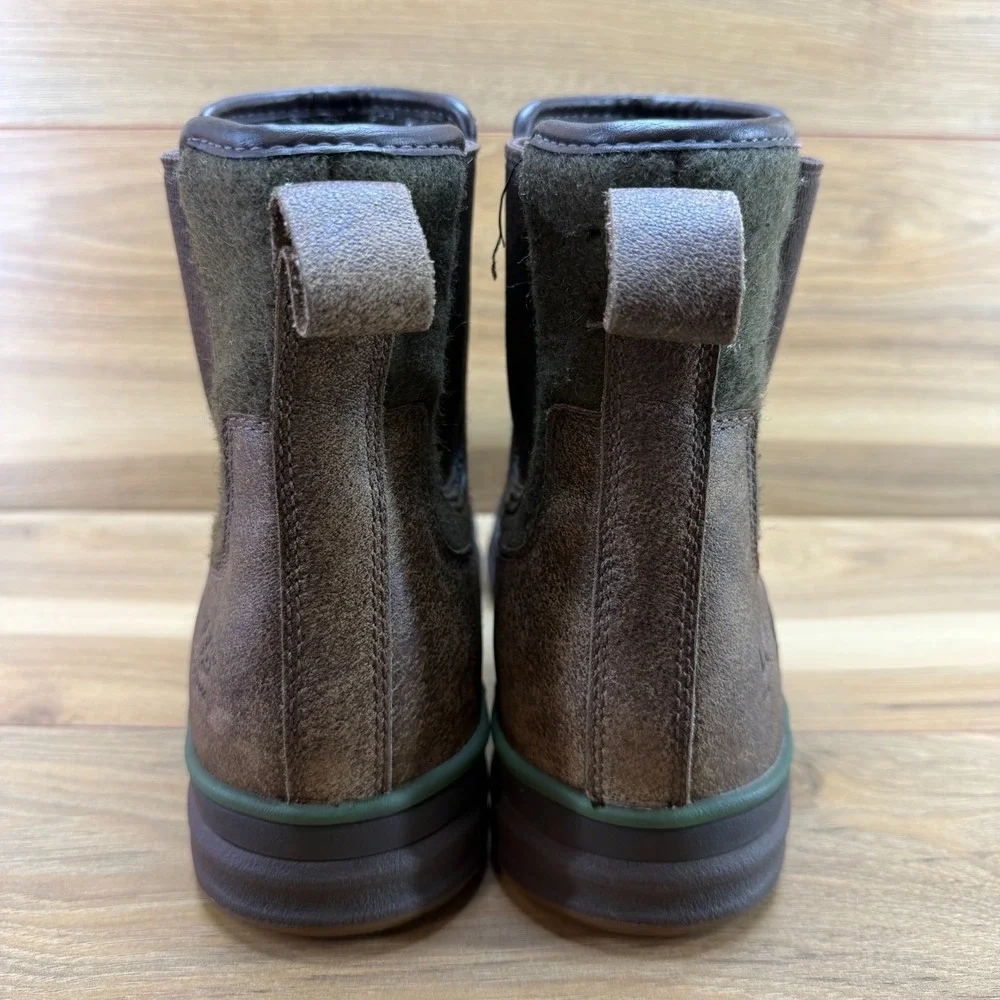 UGG Moton Waterproof Chelsea Mens Boots 11 Brown Leather 200 gram Insulated